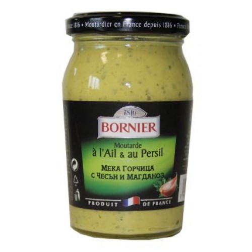 Bornier Mild Mustard Garlic & Parsley 210g