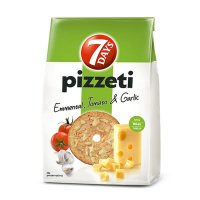 7Days Pizzeti Cheese, Tomato and Garlic 80g EAN 5201360624560