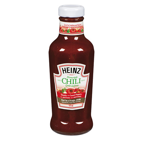 HEINZ Homestyle CHILI SAUCE Chunky with Sweet Peppers 455ml