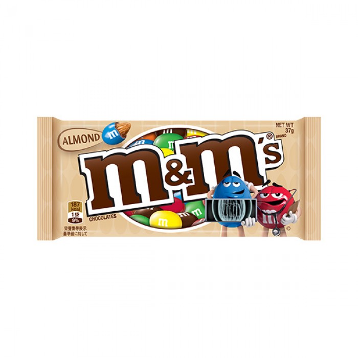 m&m dark chocolate almond