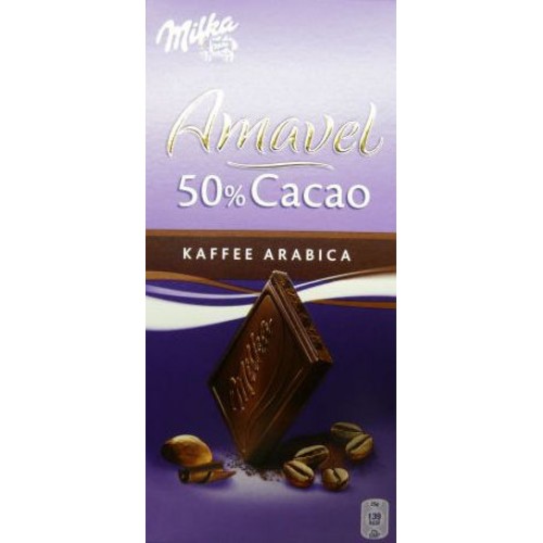 Milka Amavel 50% Cocoa -  Kaffee Arabica 100g