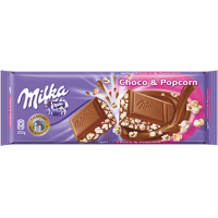 Milka Choco & Popcorn Chocolate 250g