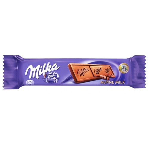 Milka Alpine Milk Chocolate Bar 25g