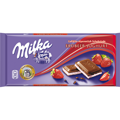 Milka Strawberry & Yoghurt Chocolate 100g