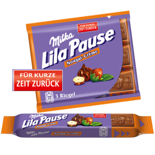 Milka Lila Pause Nougat Cream 38g