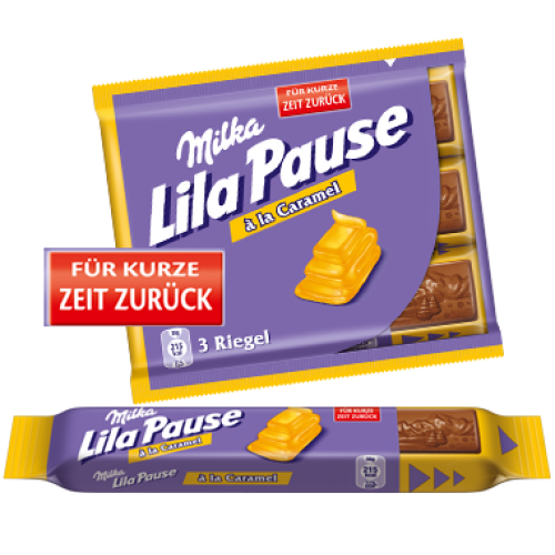 Milka Lila Pause Caramel 38g