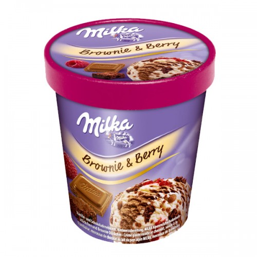 Milka Ice Cream Brownie & Berry 480ml