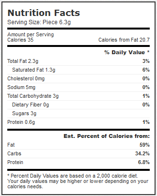 Calories in Ferrero Kinder Schoko-Bons and Nutrition Facts